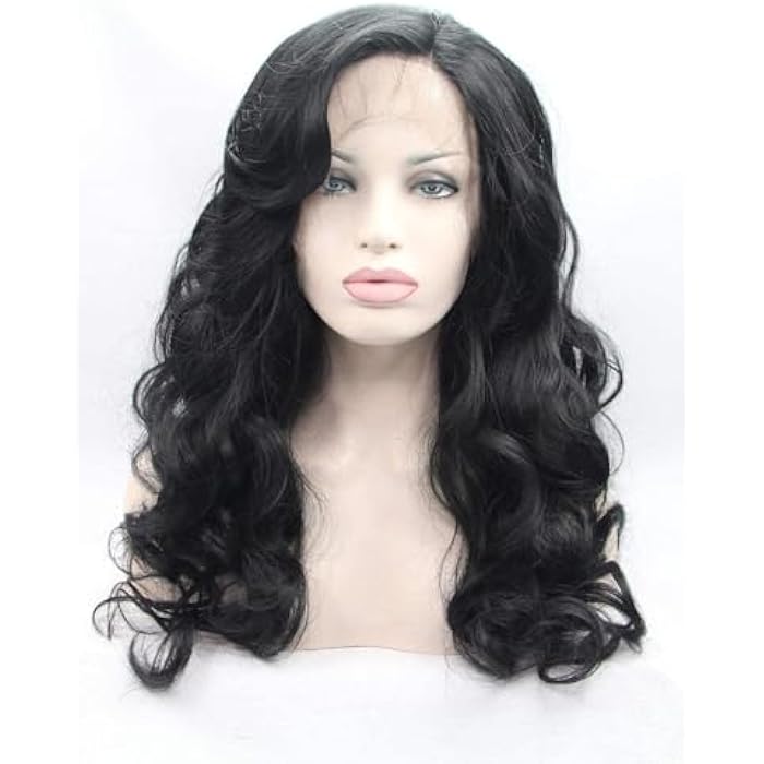 DILLARDS Synthetic Wig, Black Mid Length - Image 2